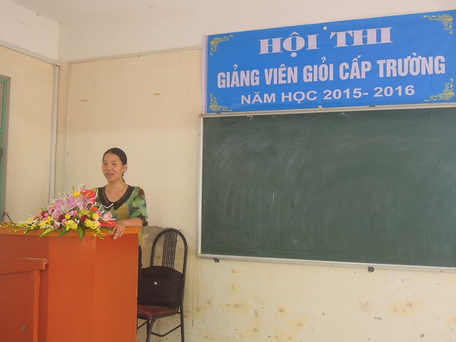 Lễ khai mạc hội thi giảng viên giỏi năm học 2015-2016